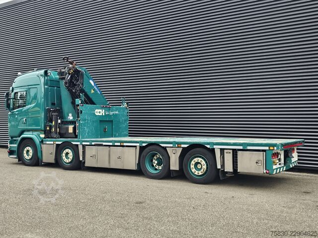Ladepritsche Scania R450 8x2 / HMF 60TM / CRANE / KRAN