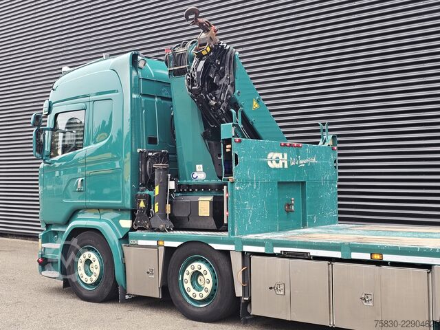 Ladepritsche Scania R450 8x2 / HMF 60TM / CRANE / KRAN