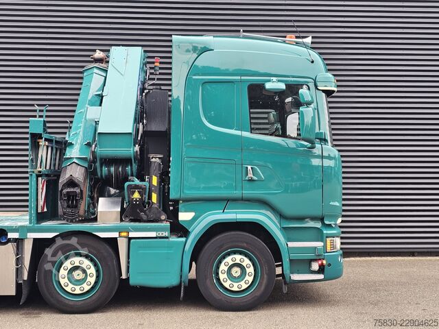 Ladepritsche Scania R450 8x2 / HMF 60TM / CRANE / KRAN
