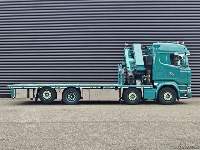 Ladepritsche Scania R450 8x2 / HMF 60TM / CRANE / KRAN