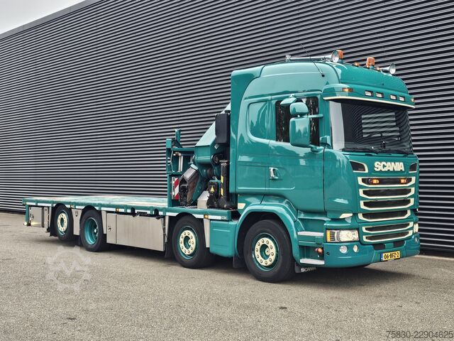 Ladepritsche Scania R450 8x2 / HMF 60TM / CRANE / KRAN