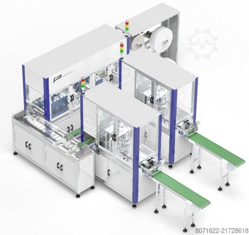 Production of disposable surgical masks PIA Automation Amberg GmbH Montageanlage Einwegmasken