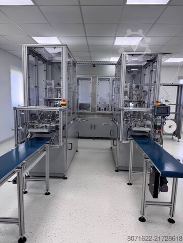 Production of disposable surgical masks PIA Automation Amberg GmbH Montageanlage Einwegmasken