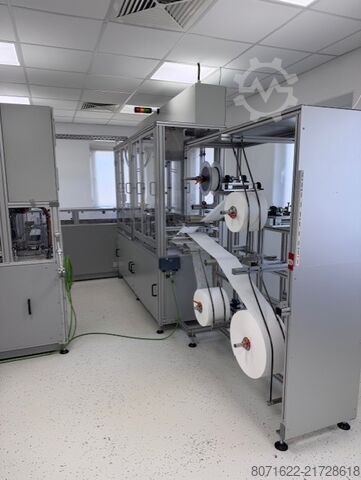 Production of disposable surgical masks PIA Automation Amberg GmbH Montageanlage Einwegmasken
