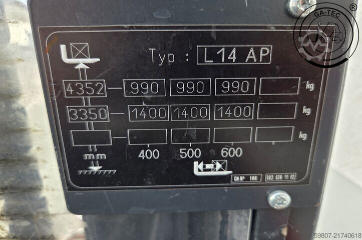 Manual stacker Linde L14AP