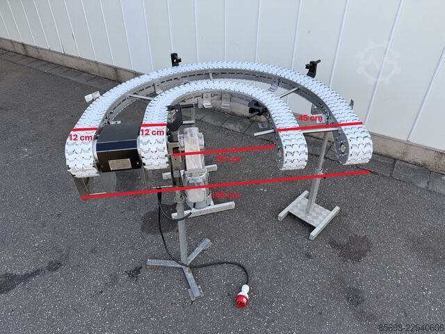 Overveld curved conveyor 180​º, 45 cm wide OVERVELD 