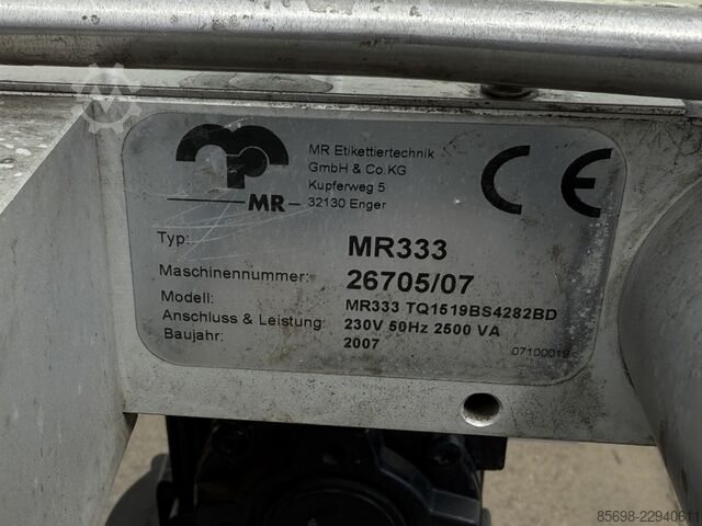 MR Etikettiertechnik MR333 labelling machine MR-ETIKETTIERTECHNIK MR333