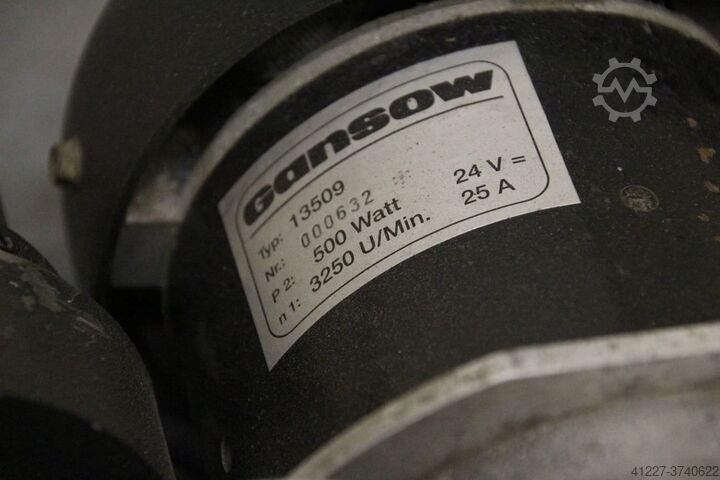 Geared motor 24 V 0.5 kW Gansow B100-6 / 13509
