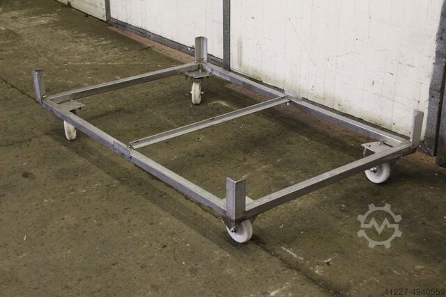 Transport trolley Edelstahl 1218/817/H260 mm "VA"