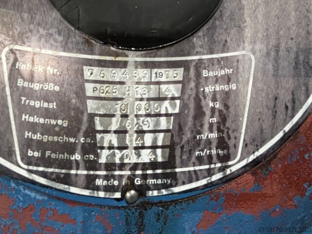 Cable pull DEMAG P625 H13 10to.