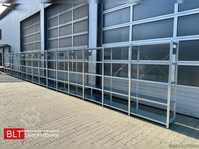 Modular shelf ca. 30,06 lfm. Fachbodenregale META H: 200 cm , T: 40 cm , 150 kg pro Ebene