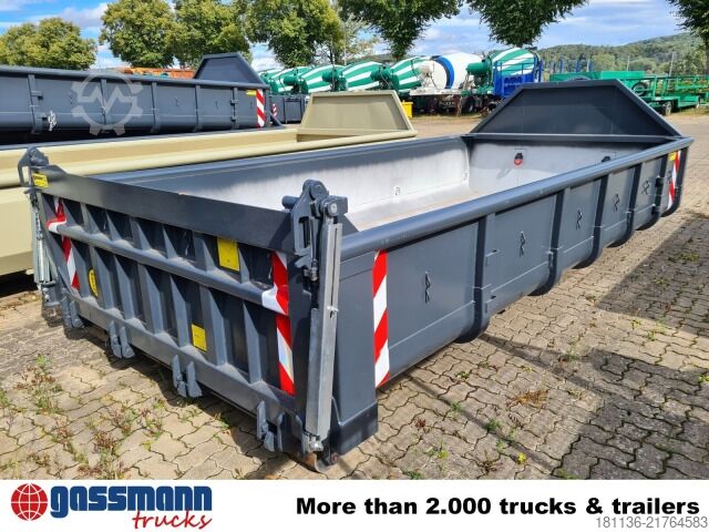 Roll-off container  Abrollcontainer mit Klappe ca. 9m³, überfahrbar,