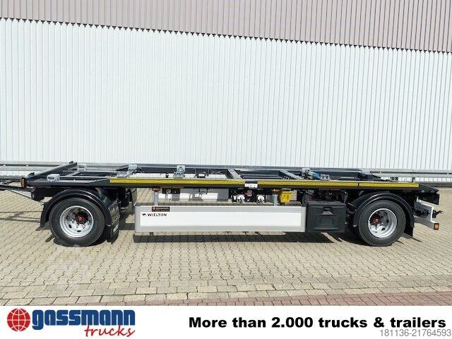 Roll off trailer Wielton PS2P70B Abrollanhänger bis 7,25 m Behälter