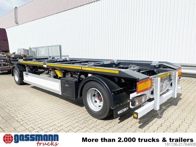 Roll off trailer Wielton PS2P70B Abrollanhänger bis 7,25 m Behälter