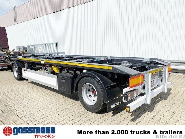 Roll off trailer Wielton PS2P70B Abrollanhänger bis 7,25 m Behälter