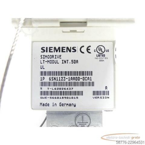 Component Siemens 6SN1123-1AA00-0CA1 SN: T-L62026437 - generalüberh. + 3 Mon. Gewährl.