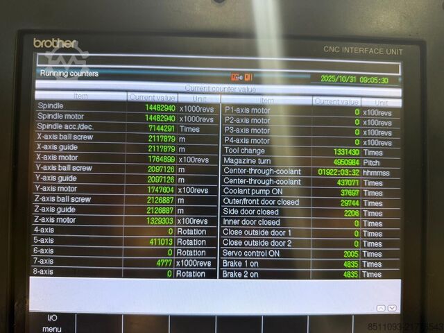 Vertical machining center Brother M140X2