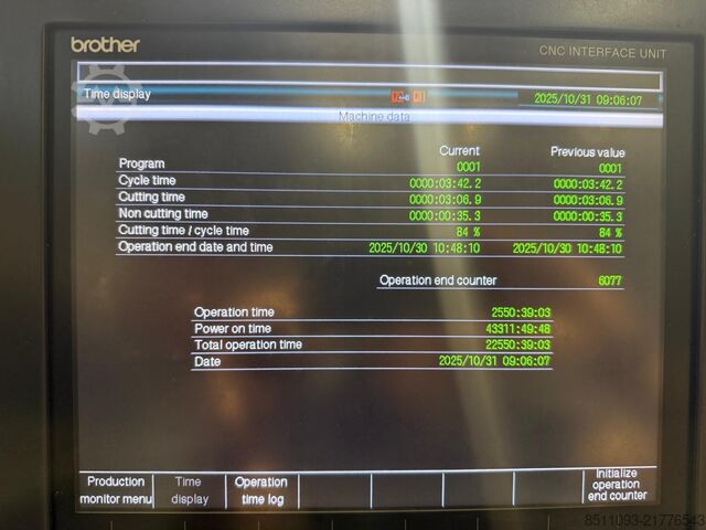 Vertical machining center Brother M140X2
