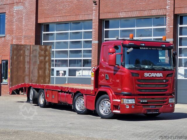 Car carrier van Scania G410 8x2*6 - Machine transporter - Loading ramp...