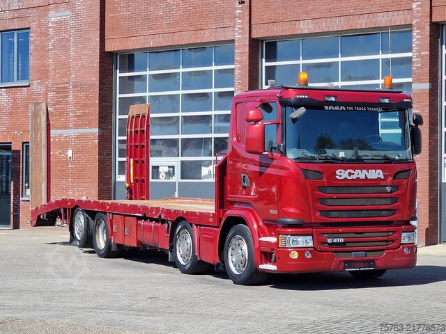 Car carrier van Scania G410 8x2*6 - Machine transporter - Loading ramp...