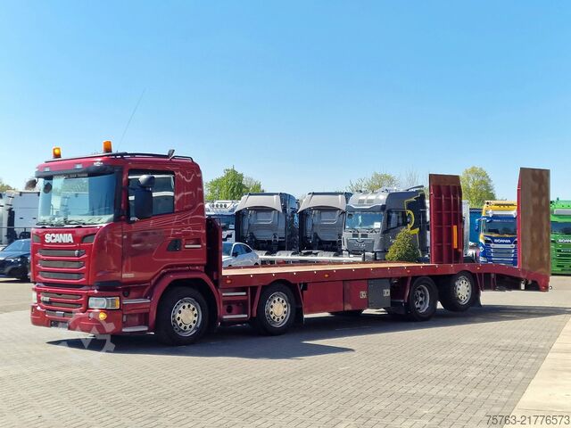 Car carrier van Scania G410 8x2*6 - Machine transporter - Loading ramp...