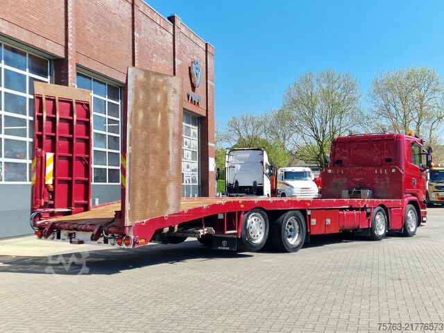 Car carrier van Scania G410 8x2*6 - Machine transporter - Loading ramp...