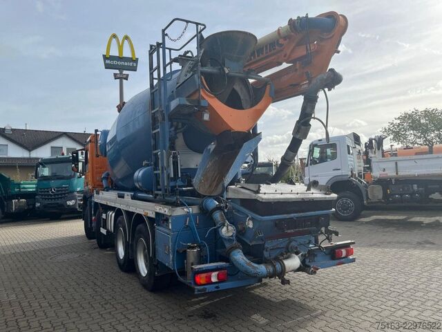 Concrete pump truck MERCEDES-BENZ Arocs 3240 B 8x4 Pumi Schwing Vector deutsch top