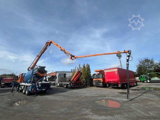 Concrete pump truck MERCEDES-BENZ Arocs 3240 B 8x4 Pumi Schwing Vector deutsch top