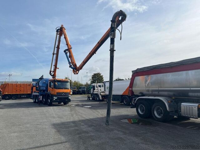 Concrete pump truck MERCEDES-BENZ Arocs 3240 B 8x4 Pumi Schwing Vector deutsch top