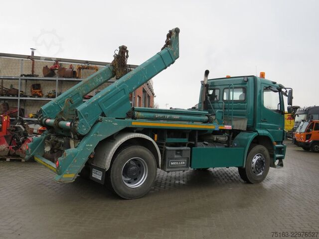Skip truck MERCEDES-BENZ Axor 1829 Absetzkipper Meiller AK 12 MT