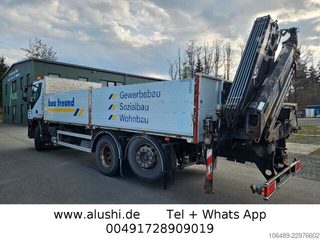 LKW mit Pritsche (offen) IVECO AT 260S42Y 7PS Kran+FUNK Hiab 166 E-4H EEV