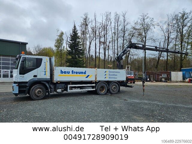 LKW mit Pritsche (offen) IVECO AT 260S42Y 7PS Kran+FUNK Hiab 166 E-4H EEV