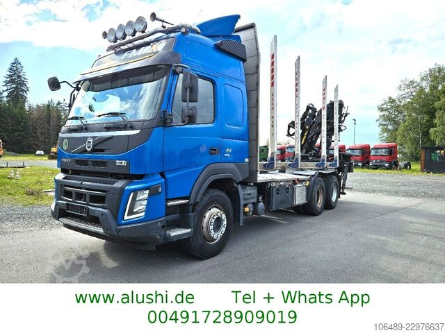 Holztransporter LKW VOLVO 540 6X4 Kran Epsilon 105 Z Blatt / Blatt