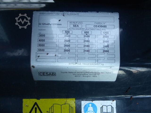 Electric 4-wheel forklift Cesab Toyota 9FBM35T