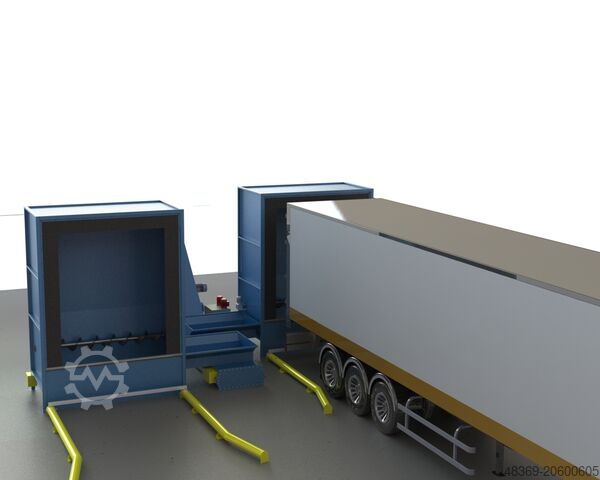RECEIVING UNIT FOR MOVING FLOOR TRAILER  