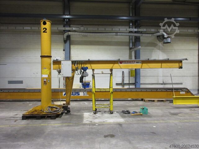 Column jib crane jib crane chain hoist Vetter Kran Drehkran Hallenkran 1000KG TS10 NL 1000Kg 1t L 5,2m Abus Kettenzug