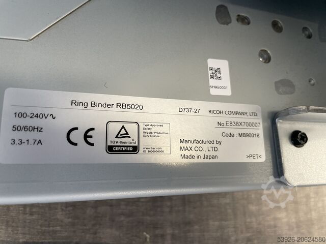 Ring binder Ricoh RB5020 ring binder suitable for Ricoh Pro C7200/8200/C9200 series