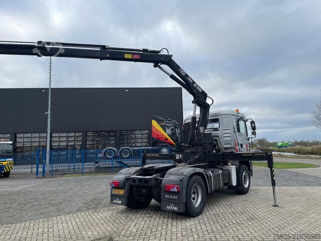 Standard tractor MAN TGA 18.310 Hiab 166 E-3 HIDUO Crane-Kran + Remo...