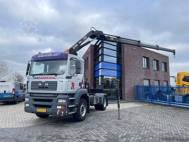 Standard tractor MAN TGA 18.310 Hiab 166 E-3 HIDUO Crane-Kran + Remo...