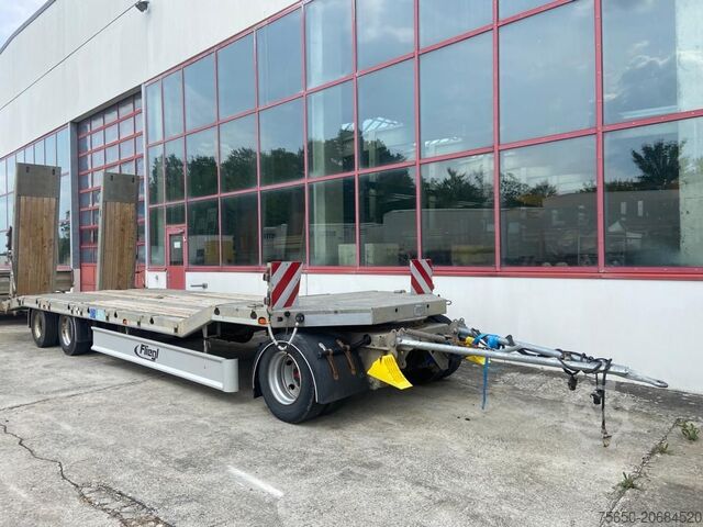 Low loader trailer Fliegl DTS 300 3 Achs Tiefladeranhänger