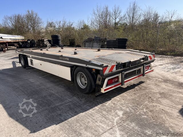 Low loader trailer Gergen TBCA 18H 2 Achs Kombianhänger- Tieflader