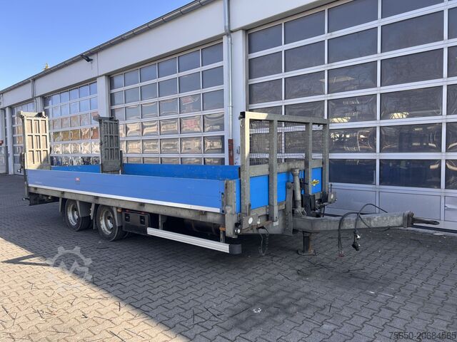 Low loader trailer Humbaur HBTZ 136224 TA-BS  13,6 t Tandemtieflader