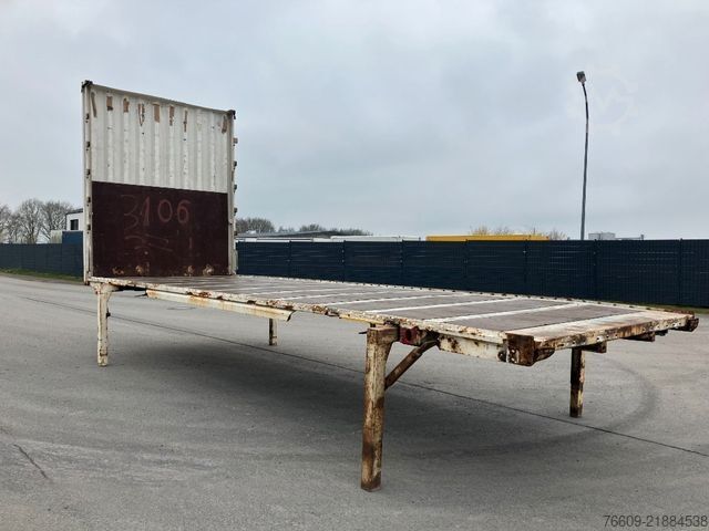 Swap body trailer KRONE Wechselbrücke Pritsche