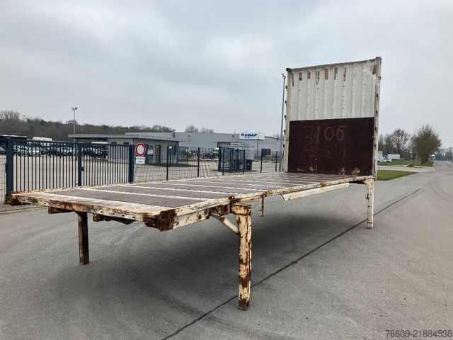Swap body trailer KRONE Wechselbrücke Pritsche