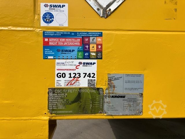 Swap body trailer KRONE Wechselbrücke Koffer