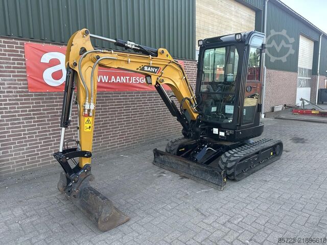 Mini excavator Sany SY26U Cabine - Gebruikt