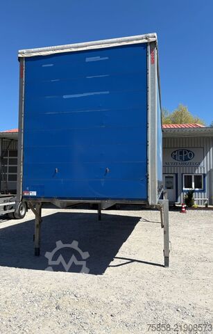 Swap body with flatbed & tarp Wecon 7,82m Verzinkt Bordwand unter Plane