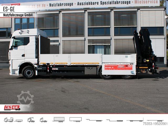 LKW mit Pritsche (offen) MAN TGX 26.480 6x2-4 LL, MKG-Ladekran HLK531 a5