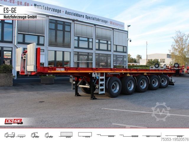 Working platform semitrailer ES-GE 5-Achs-Ballastauflieger