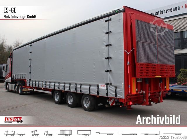 Low loader semitrailer DINKEL 3-Achs-Jumbotieflader - 2tlg. Rampen